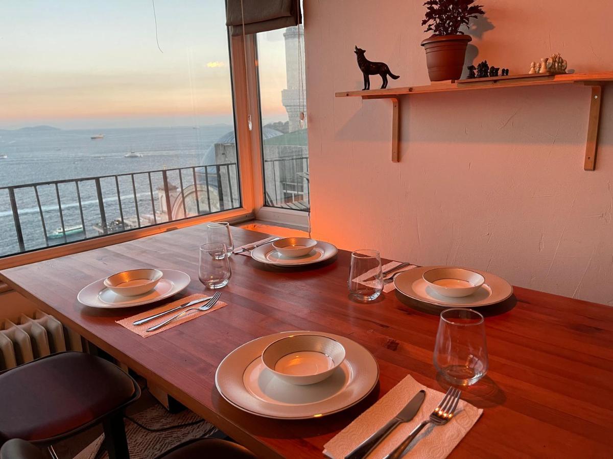 Art Loft , 270* Full Sea View In Cihangir Apartment Istanbul Ngoại thất bức ảnh